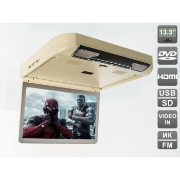 Потолочный монитор 13,3" со встроенным DVD плеером AVS440T (бежевый)