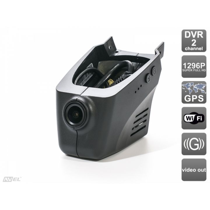 Штатный двухканальный автомобильный Ultra HD (1296P) видеорегистратор AVS400DVR (#109) с GPS для Porsche