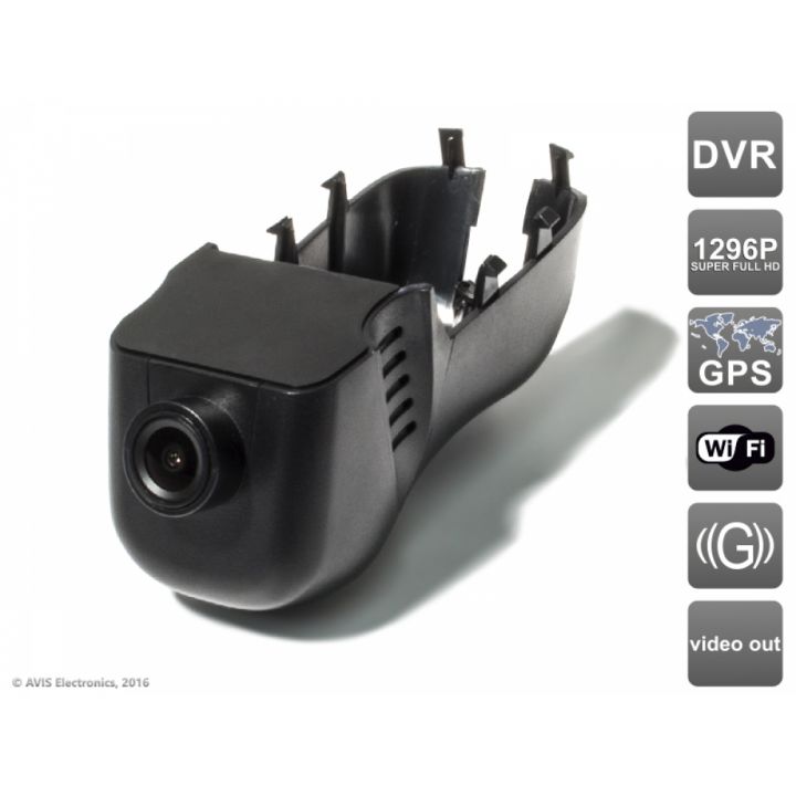 Штатный двухканальный автомобильный Ultra HD (1296P) видеорегистратор AVS400DVR (#102) для Volkswagen