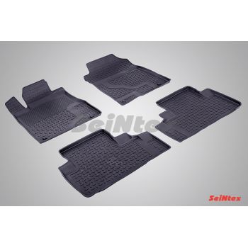 Резиновые коврики с высоким бортом Seintex для Honda CR-V IV 2012-2016